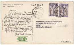 Mprimé Pub IONYL "dans Le Sillage De Bougainville" Honiara Iles Salomon 1955 - Lettres & Documents