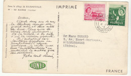 Imprimé Pub IONYL "dans Le Sillage De Bougainville" Ascension 1955 - Storia Postale
