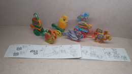 1997 Ferrero - Kinder Surprise - K97 91, 92, 93 - Animal Carriages - Complete Set + 3 BPZ's - Monoblocs