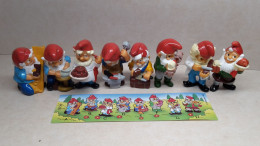 1995 Ferrero - Kinder Surprise - Dwarves At Work - Complete Set + BPZ - Monoblocs