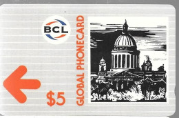 CARTE-PREPAYEE-MAGNETIQUE-USA-BCL-5$- CAPITOLE-TBE - Other & Unclassified