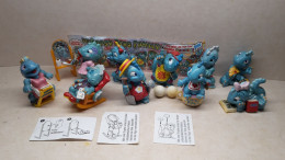 1997 Ferrero - Kinder Surprise - Die Dapsy Dino Family - Complete Set + BPZ - Monoblocs