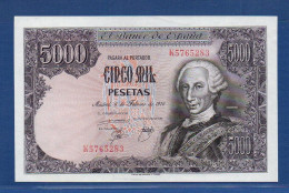 SPAIN - P.155 – 5000 PESETAS 1976 UNC-, S/n K5765283 - [ 4] 1975-…: Juan Carlos I.