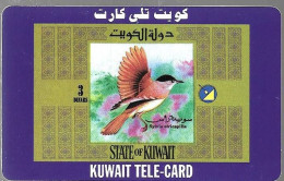 CARTE-PREPAYEE-SPRINT-KUWAIT-Sylvia Africapilla/Fauvette à Tete Noire-Plastic Epais-TBE-RARE - Pájaros Cantores (Passeri)