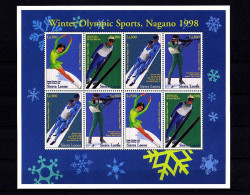 Olympische Spelen  1998 , Sierra Leone - Blok Postfris - Winter 1998: Nagano