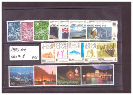 HONG KONG - ANNEE COMPLETE 1983 ** ( SANS CHARNIERE / MNH )   COTE: 71 €  -  ( WARNING: NO PAYPAL ) - Nuovi