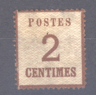 France  -  Alsace-Lorraine :  Yv  2  (*) - Unused Stamps