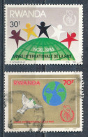 °°° RWANDA - Y&T N°1227/28 - 1986 °°° - Usados