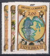 Brazil Brasil 1972 Mi#1333-1335 Mint Never Hinged - Ongebruikt