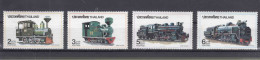 Thailand 1990 Railway Trains Mi#1396-1399 Mint Never Hinged - Thaïlande