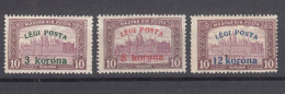 Hungary 1920 Mi#319-321 Mint Hinged - Unused Stamps