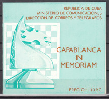 Cuba 1982 Chess Capablanca Carnet - Neufs