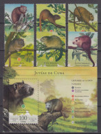 Cuba 2016 Animals Mint Never Hinged Complete Set + Block - Unused Stamps