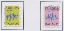 Europa CEPT 1972 Italie - Italy - Italien Y&T N°1099 à 1100 - Michel N°1364 à 1365 (o) - 1972