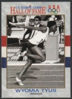 UNITED STATES 1991 - U.S. OLYMPIC CARDS HALL OF FAME # 26 - OLYMPIC GAMES 1964 / 1968 - WYOMIA TYUS - ATHLETICS - G - Andere & Zonder Classificatie
