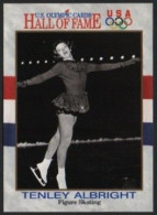 UNITED STATES 1991 - U.S. OLYMPIC CARDS HALL OF FAME # 38 - OLYMPIC WINTER GAMES 1952 / 1956 TENLEY ALBRIGHT SKATING - G - Sonstige & Ohne Zuordnung