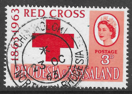 Rhodesia Nyasaland 1963 - Red Cross Scott#188 - Used - Croce Rossa