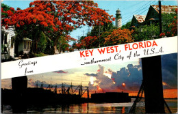 Florida Greetings From Key West Split View  - Key West & The Keys