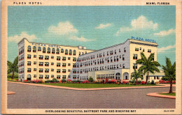 Florida Miami The Plaza Hotel Curteich - Miami
