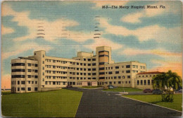 Florida Miami Mercy Hospital 1955 Curteich - Miami