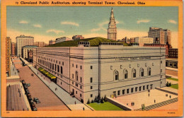 Ohio Cleveland Public Auditorium Showing Terminal Tower 1943 - Cleveland