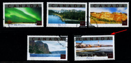 Canada (Scott No.1953a-e - Attraits Touristiques / Tourist Attraction) (o) Set Of 5 1953e As Sos Top, Right - Oblitérés