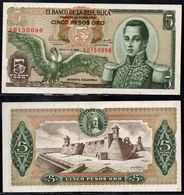 COLOMBIA - 1963 - CINCO PESOS ORO ($5) - UNCIRCULATED. CONDITION 9/10 - Colombie