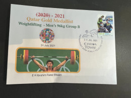 (1 R 39) CLEARANCE SPECIAL - Olympic Games 2020 -  Tokyo - Gold Medal To Qatar - Briefe U. Dokumente