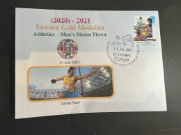 (1 R 39) CLEARANCE SPECIAL - Olympic Games 2020 -  Tokyo - Gold Medal To Sweden - Lettres & Documents