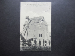 DR AK 1914 S.K.H. Prinz Friedrich Karl Und Adjutanten An Der Düppler Mühle Germania Frankatur Tagesstempel Sonderburg - Politicians & Soldiers