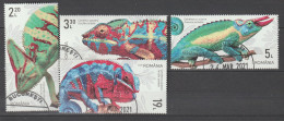 Rumänien 2020 Mi Reptilien Chamäleons Mi 7764 - 7767 Gestempelt Used - Used Stamps