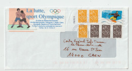 6004 Lettre Cover 2005 THURY HARCOURT - LA LUTTE SPORT OLYMPIQUE Jo Olympic Games - Lutte