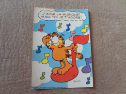 BELLE ILLUSTRATION HUMORISTIQUE "GARFIELD" ..PAR JIM DAVIS (re) - Bandes Dessinées