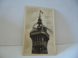 LE SOMMET DE LA TOUR EIFFEL  75 PARIS CONSTRUITE DE 1807 A 1889 HAUTEUR 300 POIDS 7 MILLIONS DE KILOS CPA - Tour Eiffel