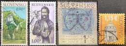 SLOVAKIA 2015 Cultural Heritage, Nature, Personalities & Health 4 Postally Used Stamps Michel # 754,770,773,774 - Used Stamps