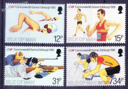 Isle Of Man 1986 MNH 4v, Commonwealth Games, Edinburgh - Non Classificati