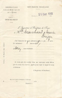 INSPECTION ACADEMIQUE DE L'EURE 1912 EVREUX MARIE MARCHAND DIEPPE - Diploma & School Reports
