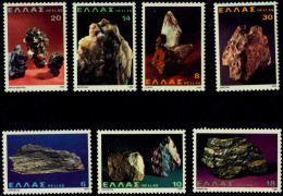 STONES & MINERALS- GEOLOGY- SET OF 7- GREECE-MNH-A5-401 - Autres