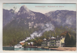 C9139) Salzkammergut WEIßENBACH Am ATTERSEE - DAMPFSCHIFF U. Hotel ALT ! 1915 - Attersee-Orte