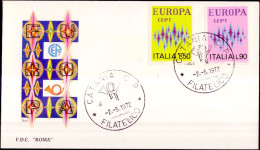 Europa CEPT 1972 Italie - Italy - Italien FDC2 Y&T N°1099 à 1100 - Michel N°1364 à 1365 - 1972