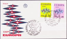 Europa CEPT 1972 Italie - Italy - Italien FDC6 Y&T N°1099 à 1100 - Michel N°1364 à 1365 - 1972