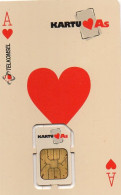 INDONESIA - GSM CARD - TELKOMSEL - KARTU AS - POKER CARD - USED - Indonesia