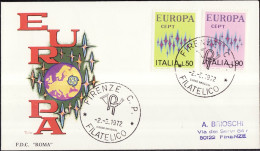Europa CEPT 1972 Italie - Italy - Italien FDC7 Y&T N°1099 à 1100 - Michel N°1364 à 1365 - 1972
