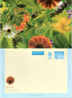 GRANDE BRETAGNE / FLORE / CARTE POSTALE  AVEC DECOR FLORAL NEUVE - Stamped Stationery, Airletters & Aerogrammes