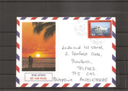 Polynésie ( Lettre Par Avion De 1993 De Punaaitia ( Tahiti) Vers La Grande-Bretagne à Voir) - Cartas & Documentos