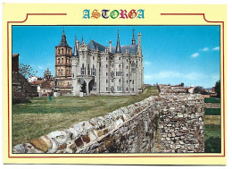 PALACIO EPISCOPAL Y MURALLAS / EPISCOPAL PALACE AND WALLS.-  ASTORGA - LEON -( ESPAÑA ). - León