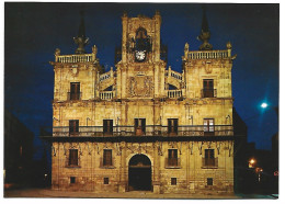 CASA CONSISTORIAL, NOCTURNA / CORPORATION, NOCTURNAL.-  ASTORGA / LEON.- ( ESPAÑA ) - León