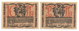 Notgeld Seriennotgeld Fa. Carl Günther Treffelt Großbreitenbach In Thüringen 10 + 20 Pfg. - Collections