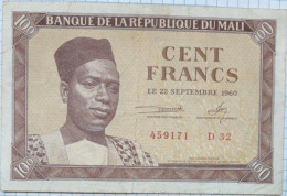 They Had 100 Francs In 1960 - Mali