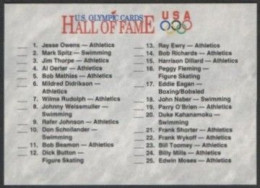 UNITED STATES 1991 - U.S. OLYMPIC CARDS HALL OF FAME # 89 - CHECKLIST 1 / 44 - G - Otros & Sin Clasificación
